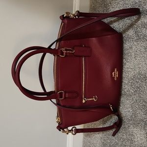 Coach pebble leather satchel